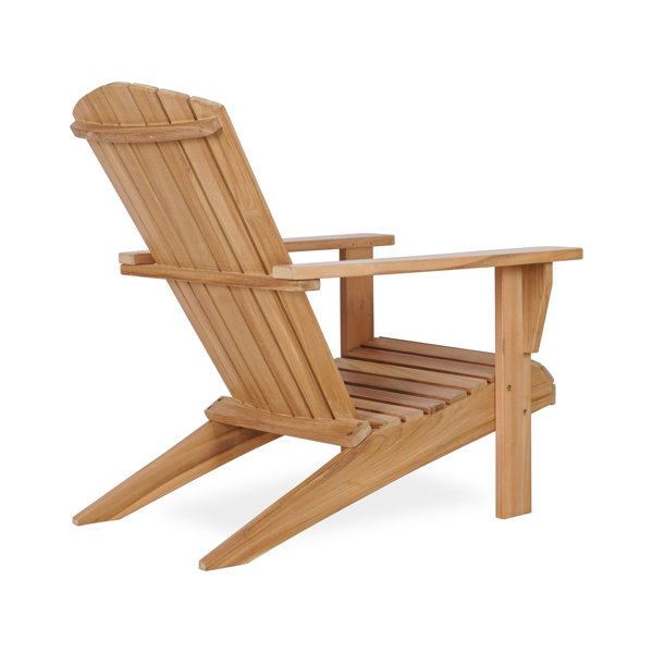 Dovecove Argie Teak Adirondack Chair by Dovecove Wayfair